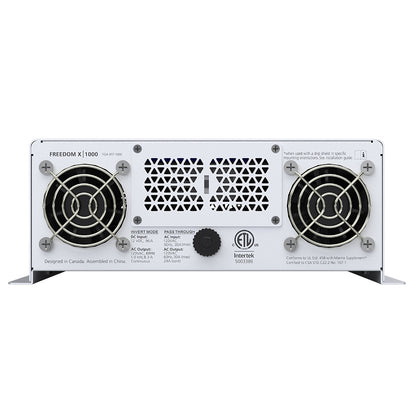 Xantrex Freedom X 1000 Pure Sine Wave Inverter, 12VDC, UL Listed