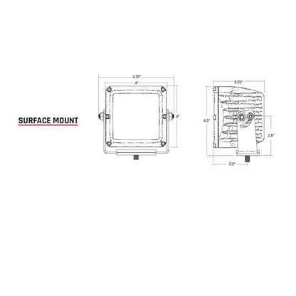 RIGID Industries D-XL PRO Specter-Driving LED Pair, 9504 Lumens, Black