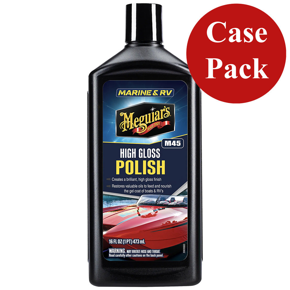 Meguiar's #45 Marine/RV Polish & Gloss Enhancer, 16 oz Case of 6