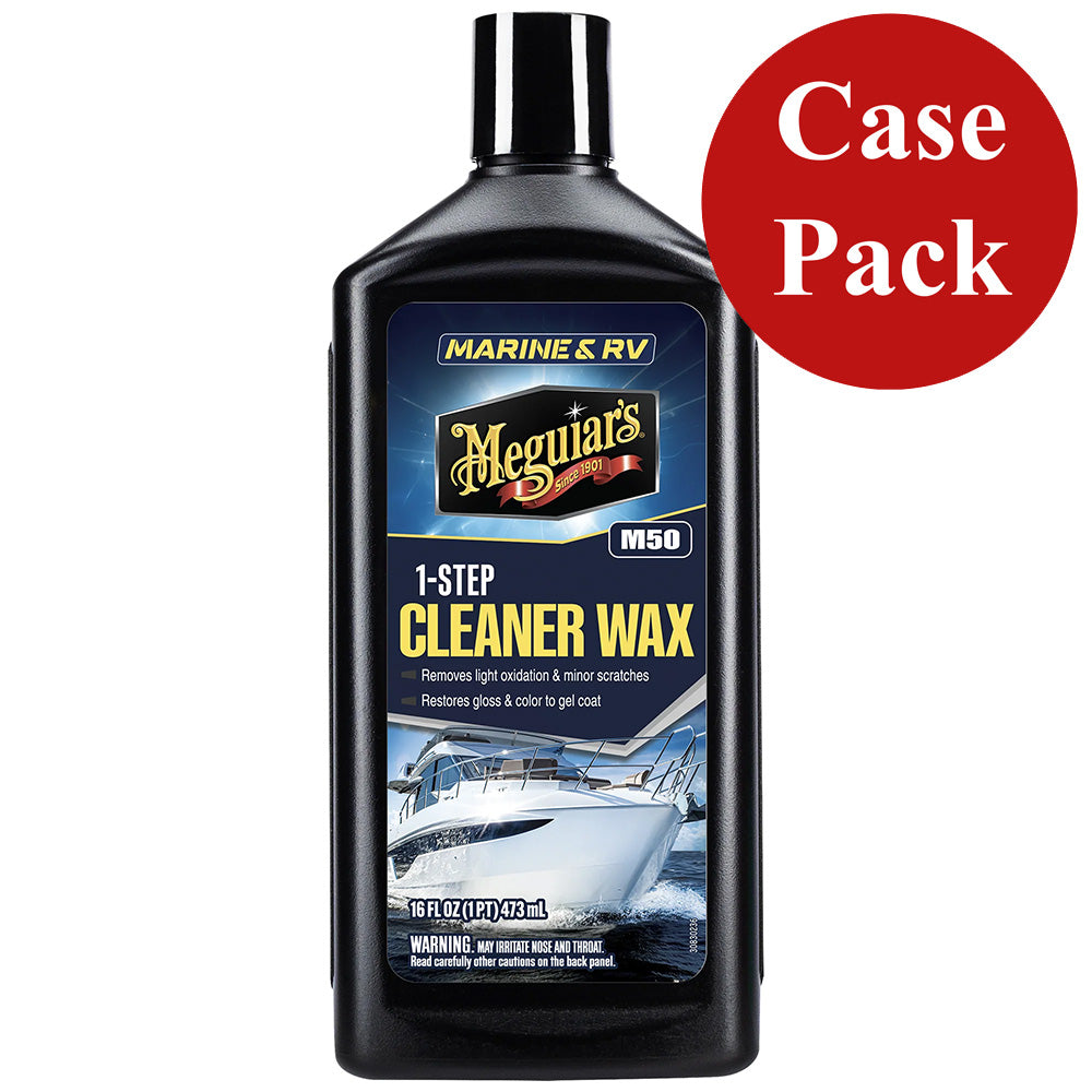 Meguiar's Marine/RV Cleaner Wax, 16 oz Bottles (Case of 6)