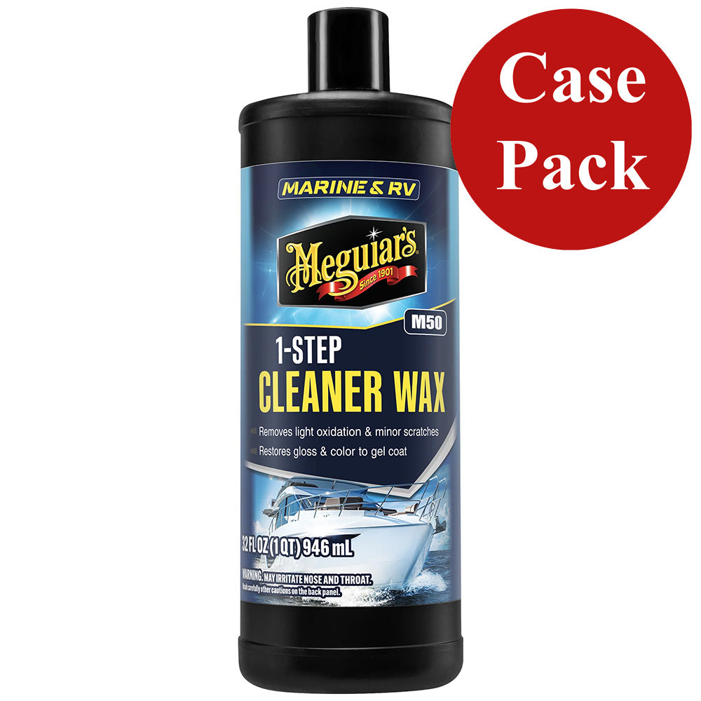 Meguiar's Marine/RV One Step Cleaner Wax, 32 oz Liquid (Case of 6)
