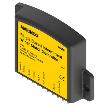 Marinco Single Speed Wiper Motor Controller, 12V/24V, Marine-Grade IP67