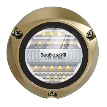 Lumitec SeaBlazeX2 LED Underwater Light, Dual Color (White/Blue), 6000 Lumens