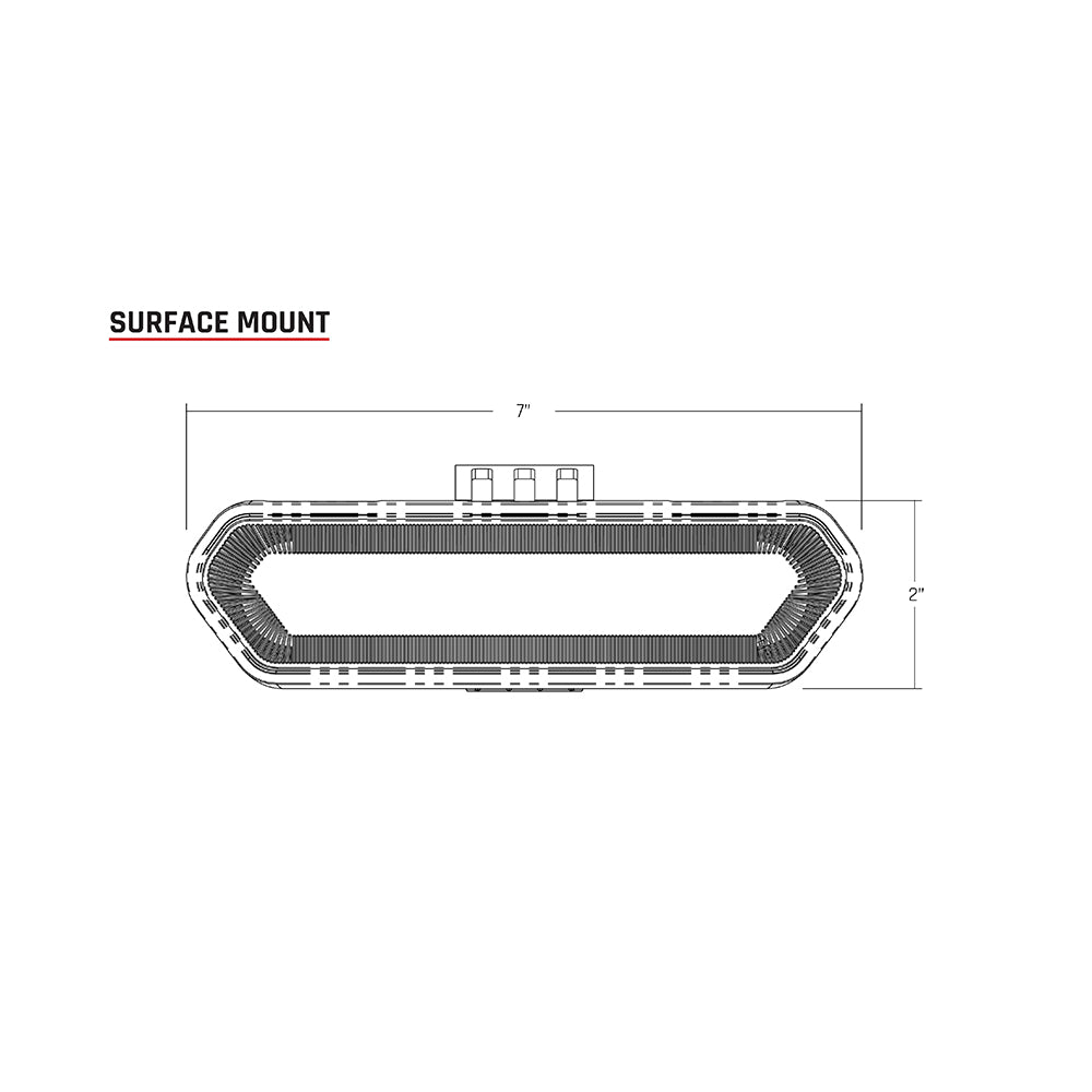RIGID Industries Chase Rear LED Light, Blue Halo - Multi-Function