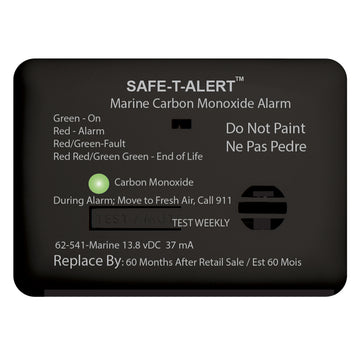 Safe-T-Alert 62 Series Marine CO Alarm w/Relay, 12V - UL 2034 Certified
