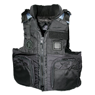 First Watch AV-800 Four Pocket Flotation Vest, Black, XXL to 3XL, USCG Approved