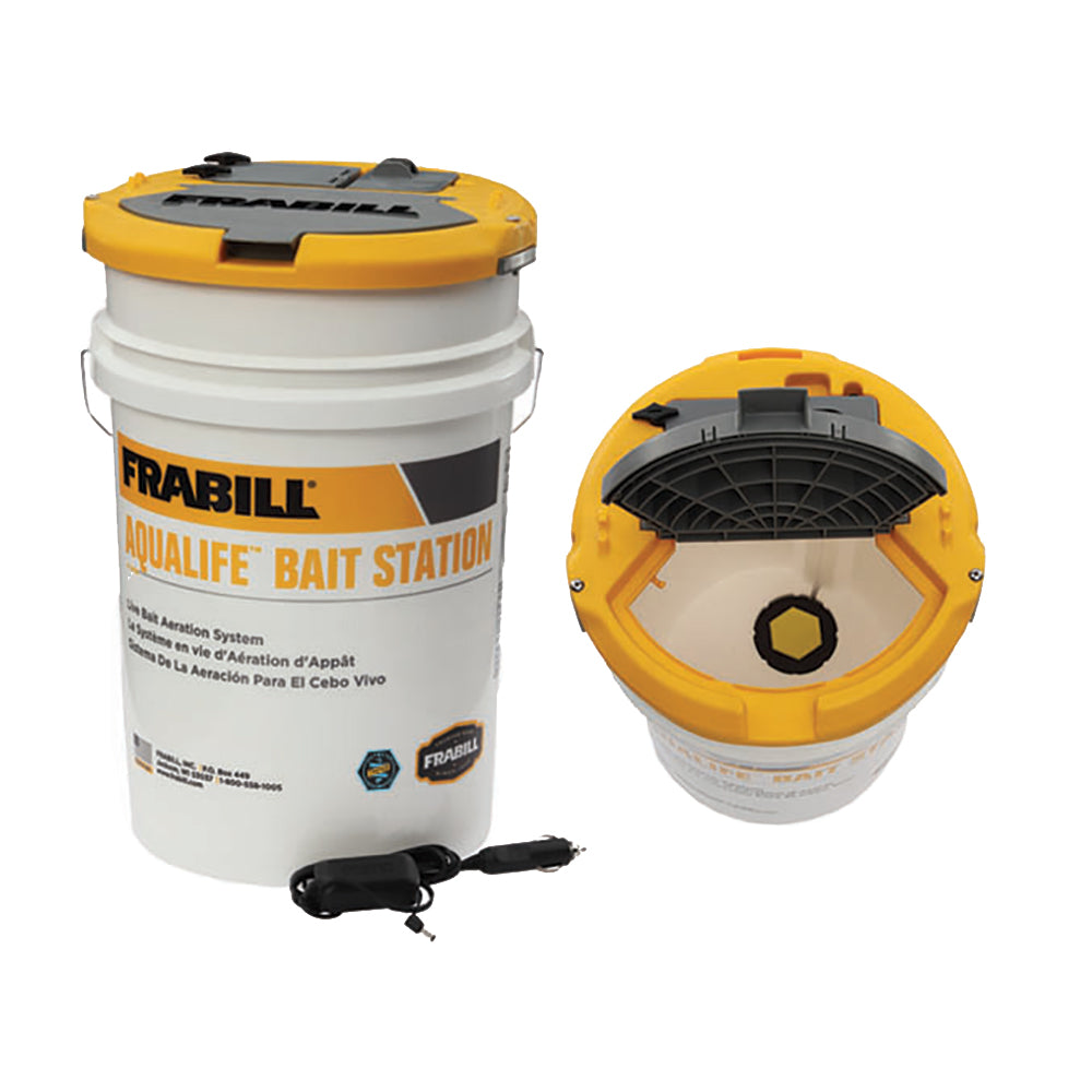 Frabill Aqua-Life Bait Station, 6 Gallon – Aerated Livewell System