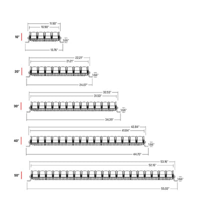 RIGID Industries Adapt 40" LED Light Bar, Black – Active View Technology