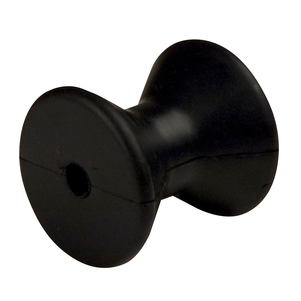 C.E. Smith Bow Roller, 3" Diameter, Black Natural Rubber, 1/2" Shaft ID