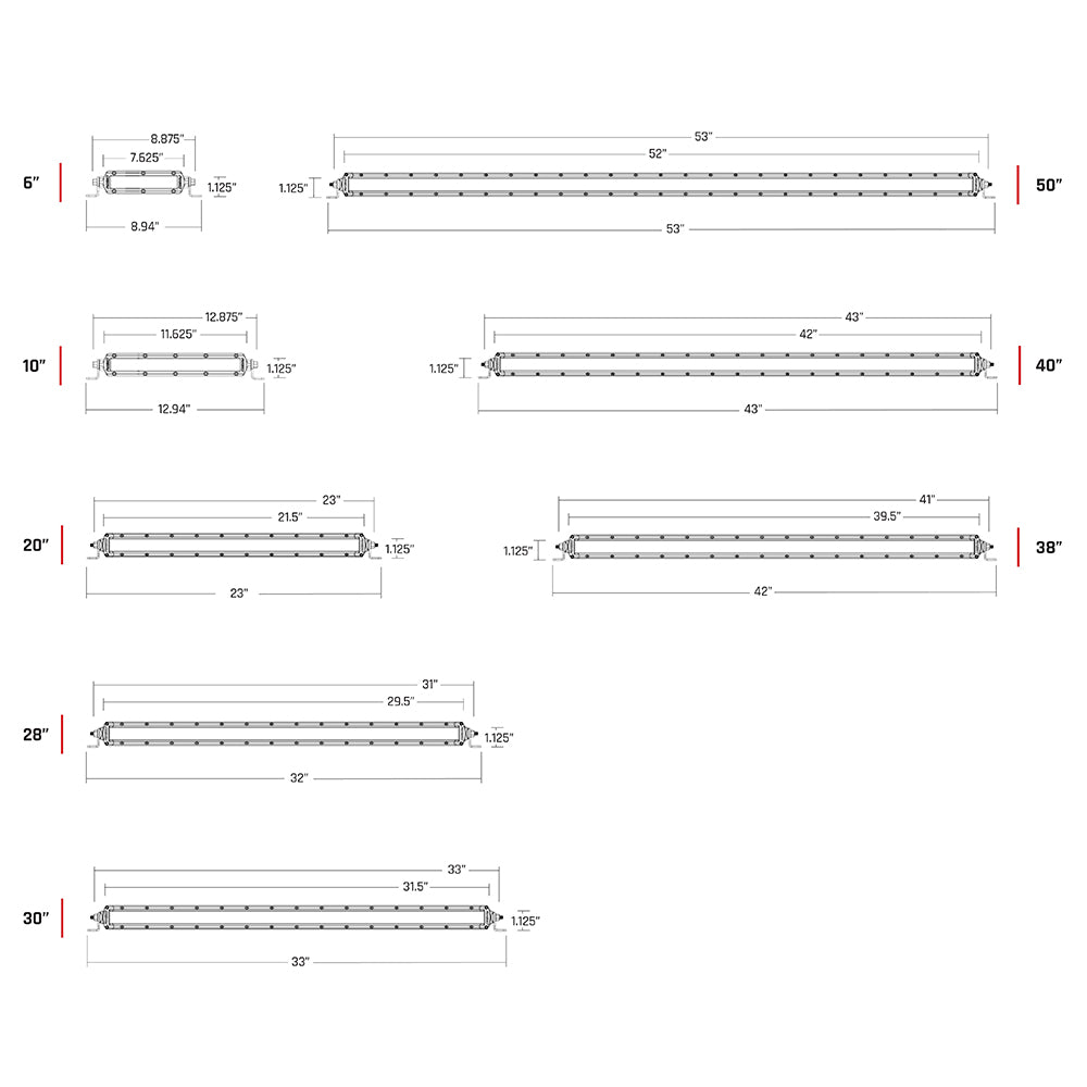 RIGID Industries SR-Series PRO 50" Combo LED Light Bar, 31,350 Lumens