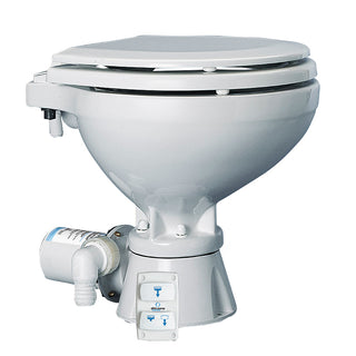 Albin Group 07-03-011 Marine Toilet, Electric, 24V, Compact White