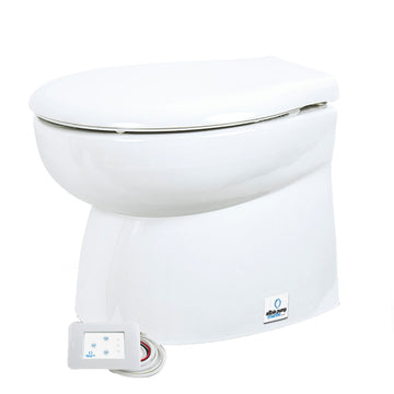 Albin Group Silent Premium Low Marine Toilet, 12V Electric – CE Certified