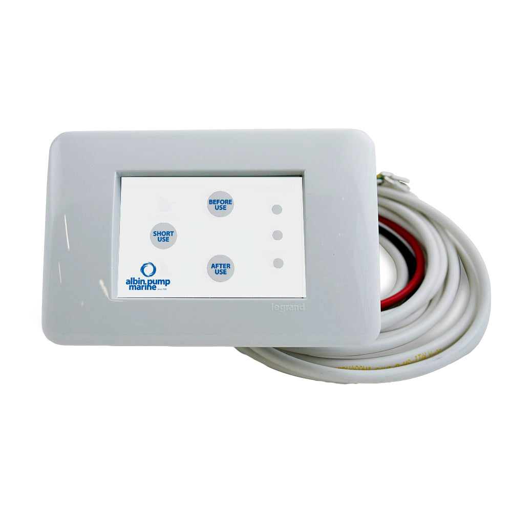Albin Group Marine Digital Control Panel, Silent Electric Toilet, 12/24V