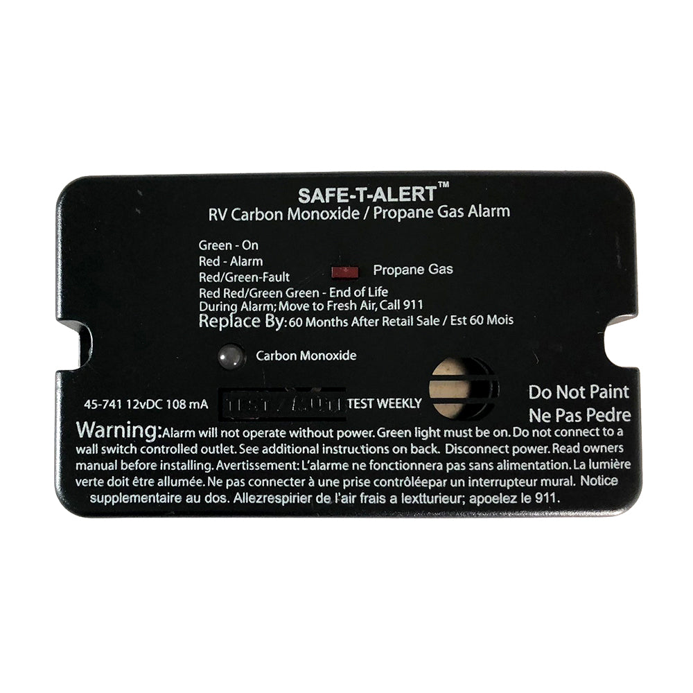 Safe-T-Alert 45-Series Combo CO/LP Alarm, Surface Mount – Black