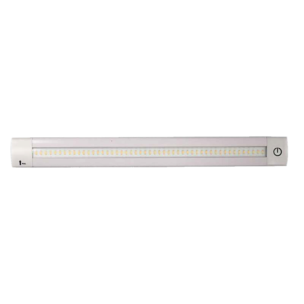 Lunasea Lighting Adjustable Linear LED Light, 20" Warm White, 12VDC with Dimmer