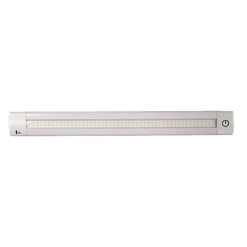 Lunasea Lighting Adjustable Linear LED Light, 20" Warm White, 12VDC with Dimmer