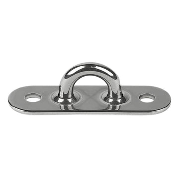 Schaefer Stainless Steel Welded Pad Eye, 2"L x 5/8"W – 650 lbs SWL