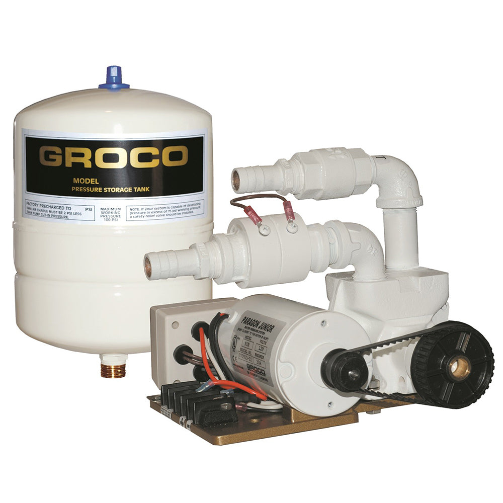 GROCO Paragon Junior PJR-A 24V Water Pressure System, 1 Gal Tank, 7 GPM
