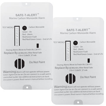 Safe-T-Alert FX-4 Marine Carbon Monoxide Alarm, 12V DC (2-Pack)