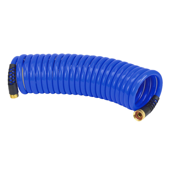 HoseCoil PRO 25 ft. Coiled Hose with Dual Flex Relief, 1/2 in. ID