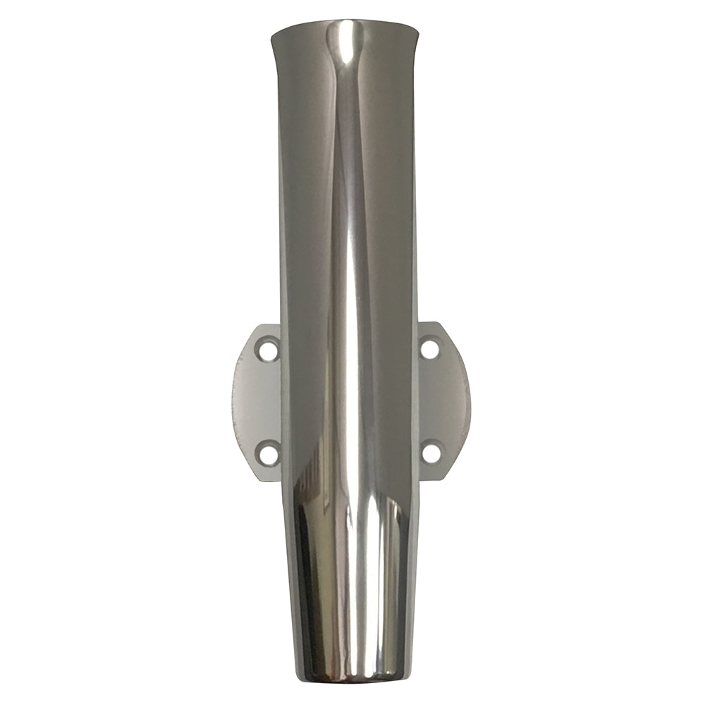 Tigress Bolt-On Transom Mount Rod Holder, Polished Aluminum