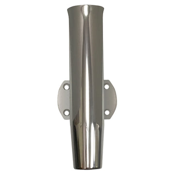 Tigress Bolt-On Transom Mount Rod Holder, Polished Aluminum