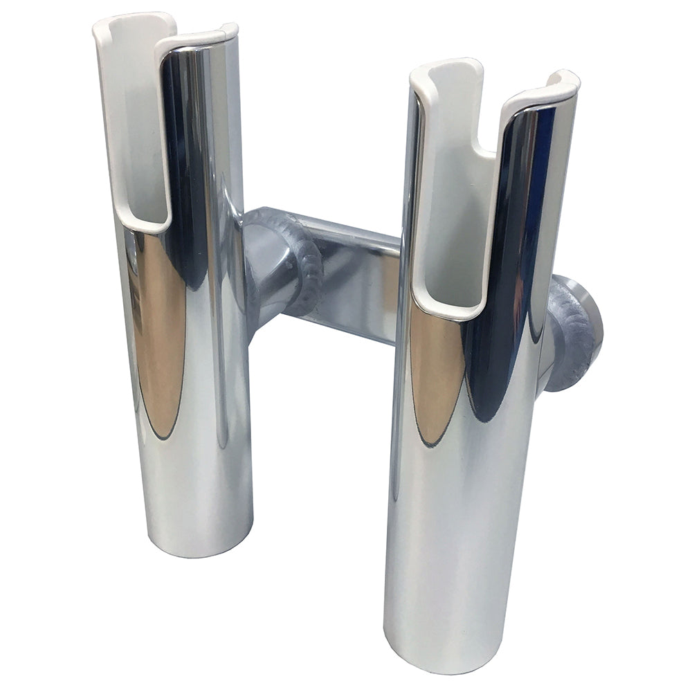Tigress Double Spinning Console Rod Holder, Polished Aluminum