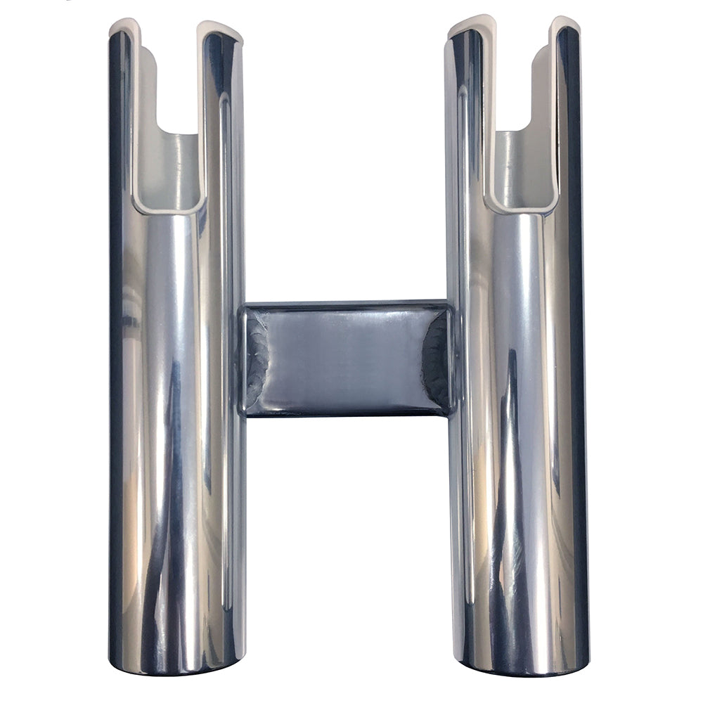 Tigress Double Spinning Console Rod Holder, Polished Aluminum