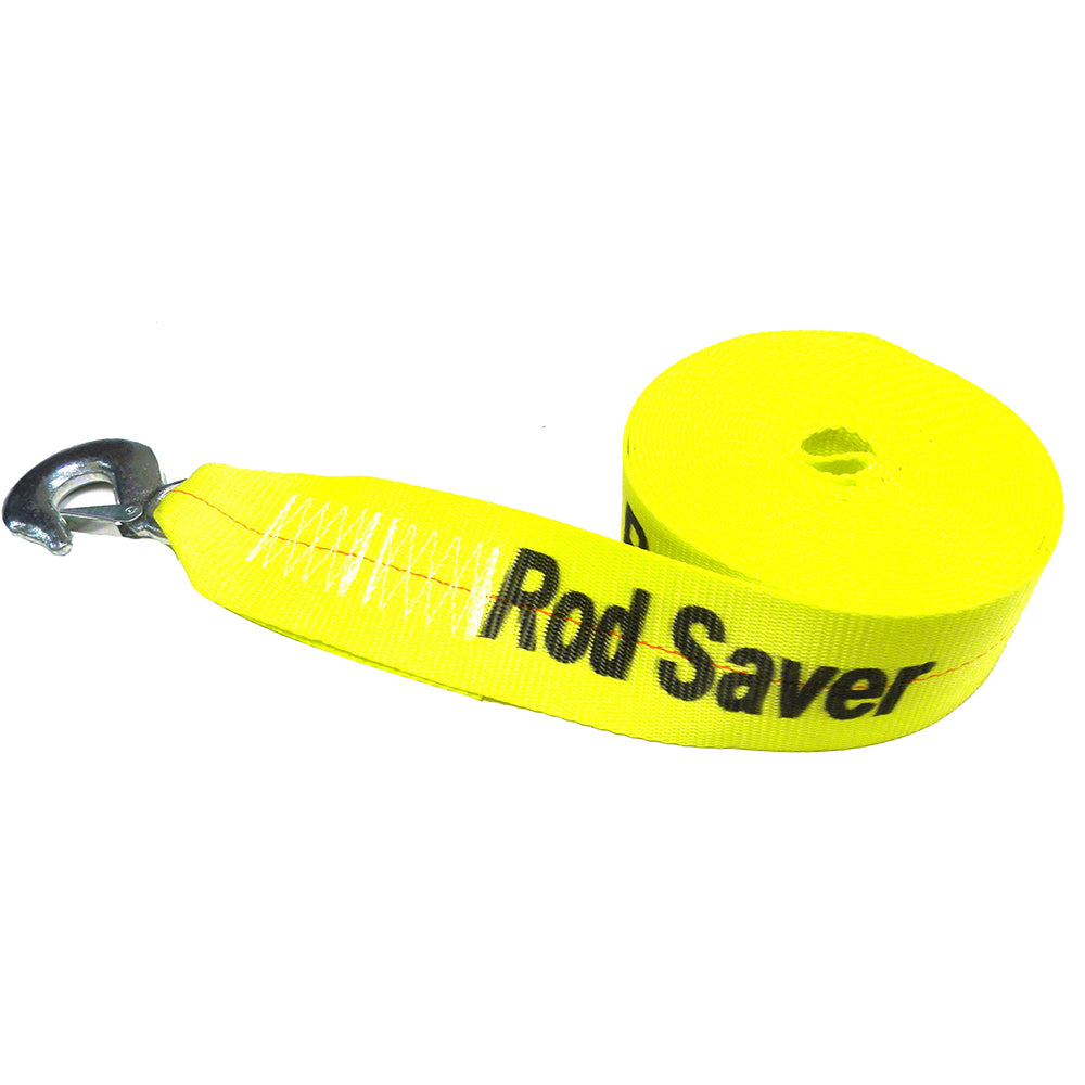 Rod Saver Heavy-Duty Winch Strap Replacement, 3" x 30' Yellow