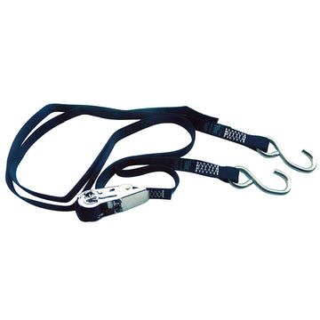 Rod Saver Stainless Steel Ratchet Gunwale Tie-Down, 1" x 16'