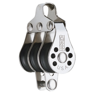 Harken 22mm Triple Micro Block with Becket, 500lb MWL