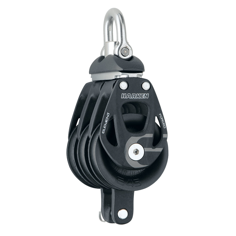 Harken 45mm Aluminum Element Triple Block with Swivel & Becket