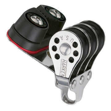 Harken 22mm Triple Micro Block with Cam Cleat, 500lb Max Load
