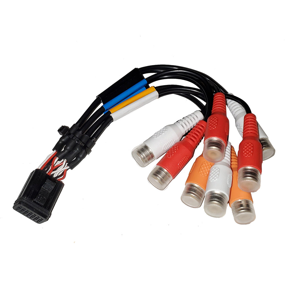 Fusion Marine Stereo Zone 1 & 2 Wire Harness, B Port-RCA