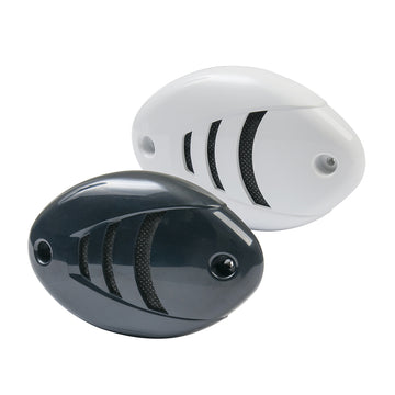 Marinco 12V Drop-In Low Profile Horn, 111 dB with Black & White Grills