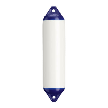 Polyform F-1 Twin Eye Boat Fender, 6" x 24" - White