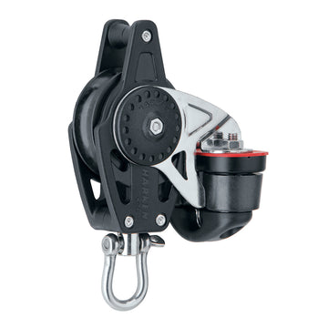 Harken 40mm Carbo Air Block w/Cam Cleat & Becket, UV-Stabilized