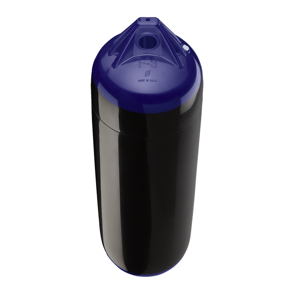 Polyform U.S. F-3 Twin Eye Boat Fender, 8.2" x 30" – Black
