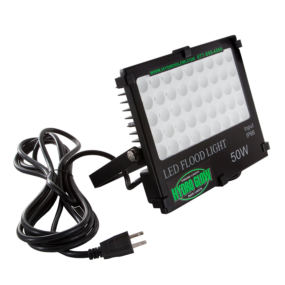 Hydro Glow FL50W Above-Water LED Floodlight, White, 50W/120V