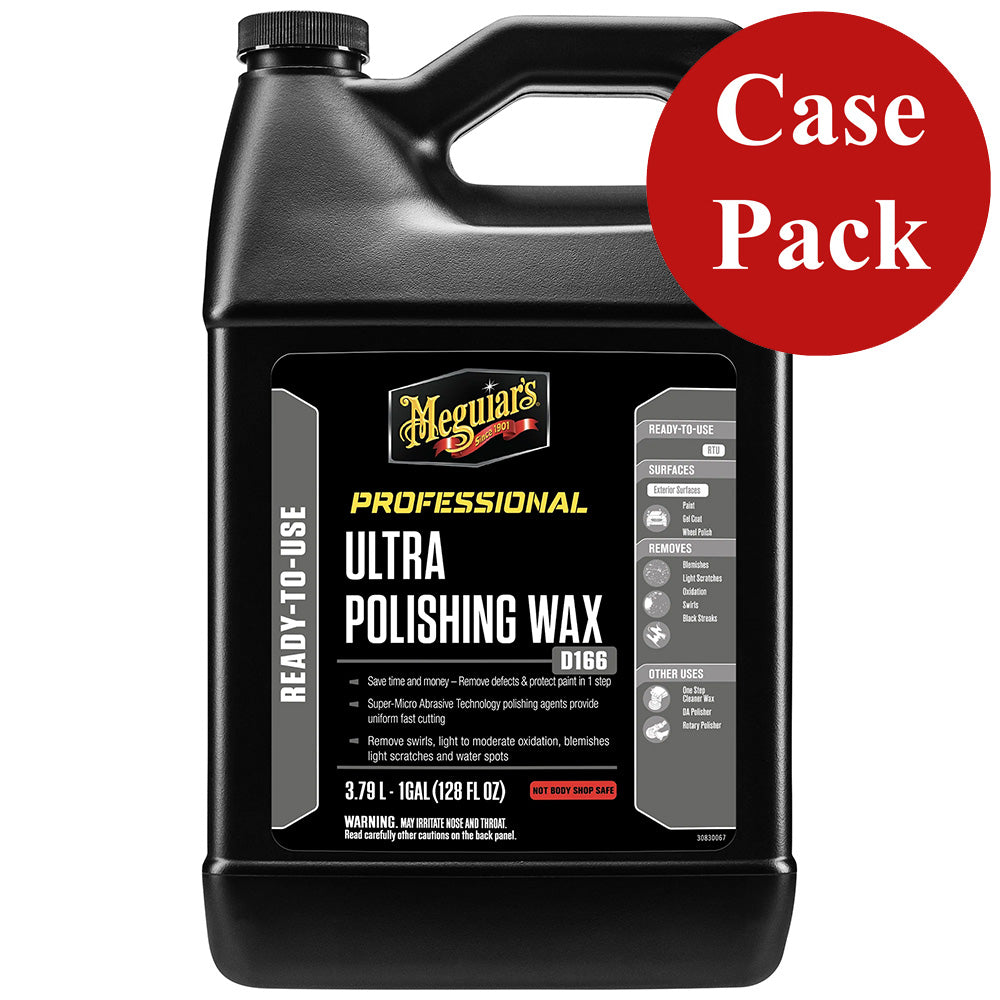 Meguiar's D166 Ultra Polishing Wax, 1 Gallon (Case of 4)