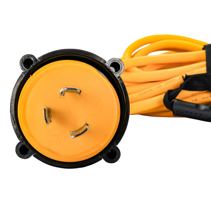 Camco Power Grip Marine Extension Cord, 30 Amp Locking, 50-Foot