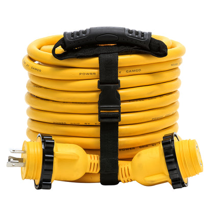 Camco Power Grip Marine Extension Cord, 30 Amp Locking, 50-Foot