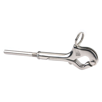 C. Sherman Johnson Over Center Snap Gate Hook, 1/8" Wire, T-316 Stainless