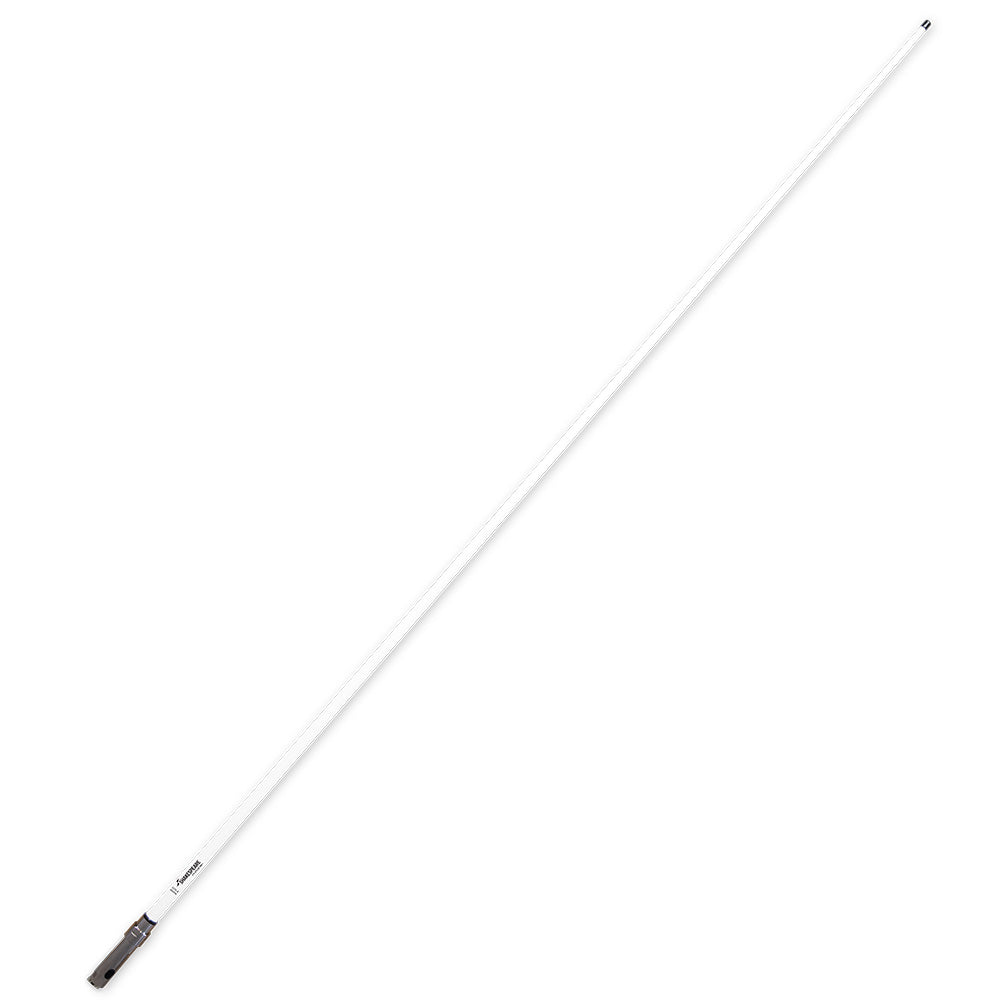 Shakespeare 6235-R Phase III AM/FM Marine Antenna, 8 ft, White w/20' Cable