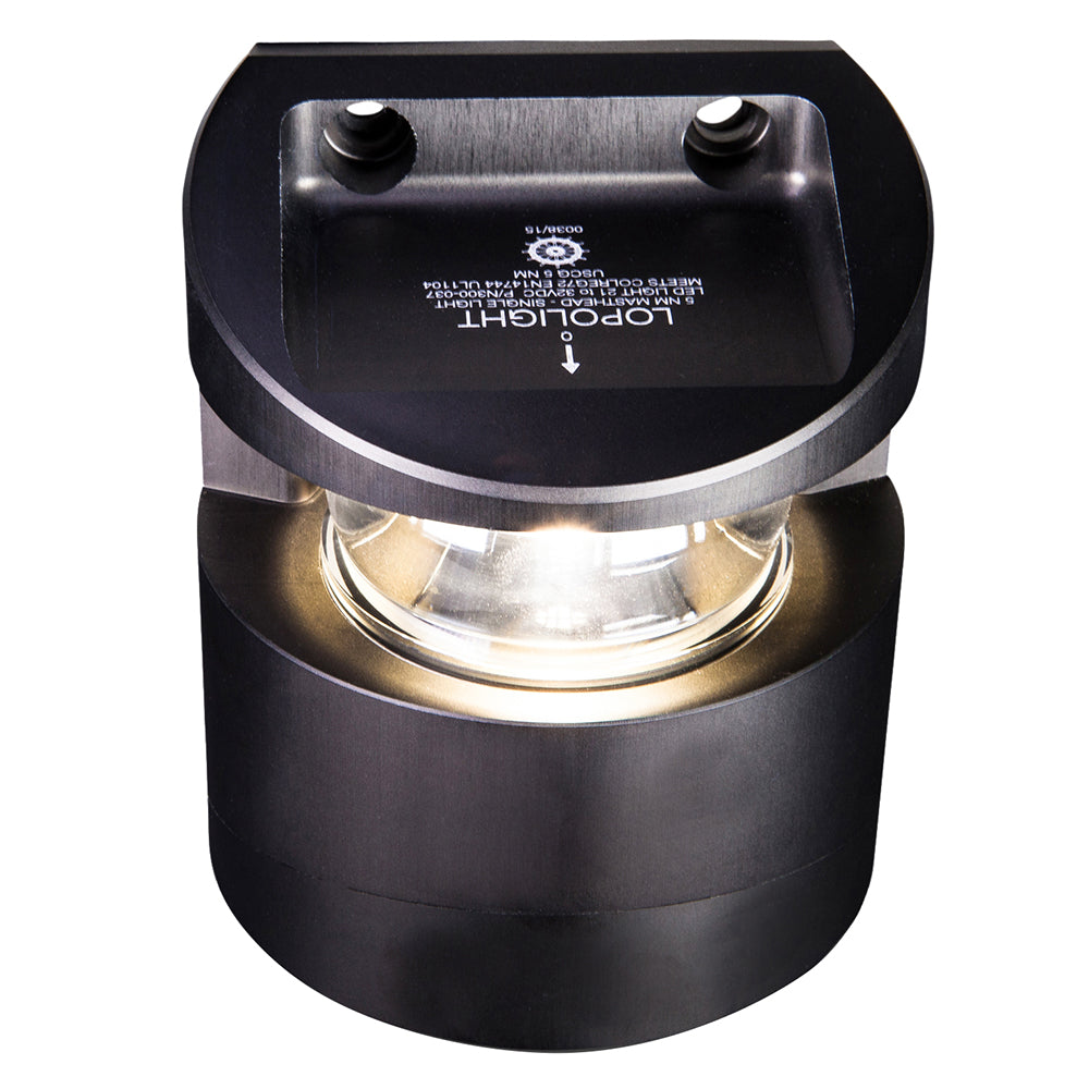 Lopolight Series 300-037 Masthead Light, 5NM, Vertical Mount, Black Housing