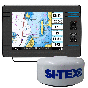 SI-TEX NavPro 1200 MFD with MDS-15 4kW 20" Digital Radome Radar
