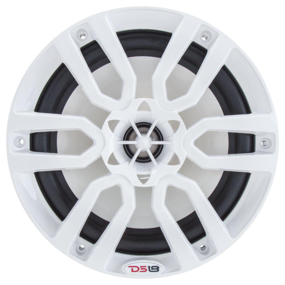 DS18 HYDRO 6.5 in. 2-Way Marine Speakers with RGB LED Lights, 375W