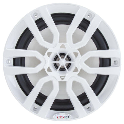 DS18 HYDRO 6.5 in. 2-Way Marine Speakers with RGB LED Lights, 375W