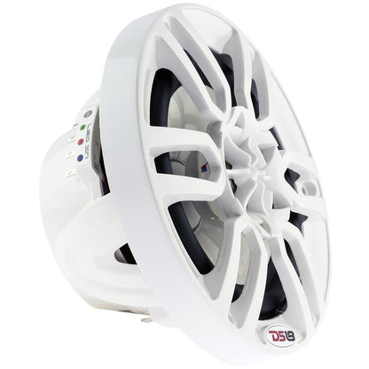 DS18 HYDRO 6.5 in. 2-Way Marine Speakers with RGB LED Lights, 375W