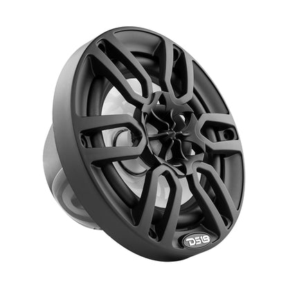 DS18 HYDRO 6.5 in. 2-Way Marine Speakers with RGB LED Lights, Matte Black (NXL-6BK)